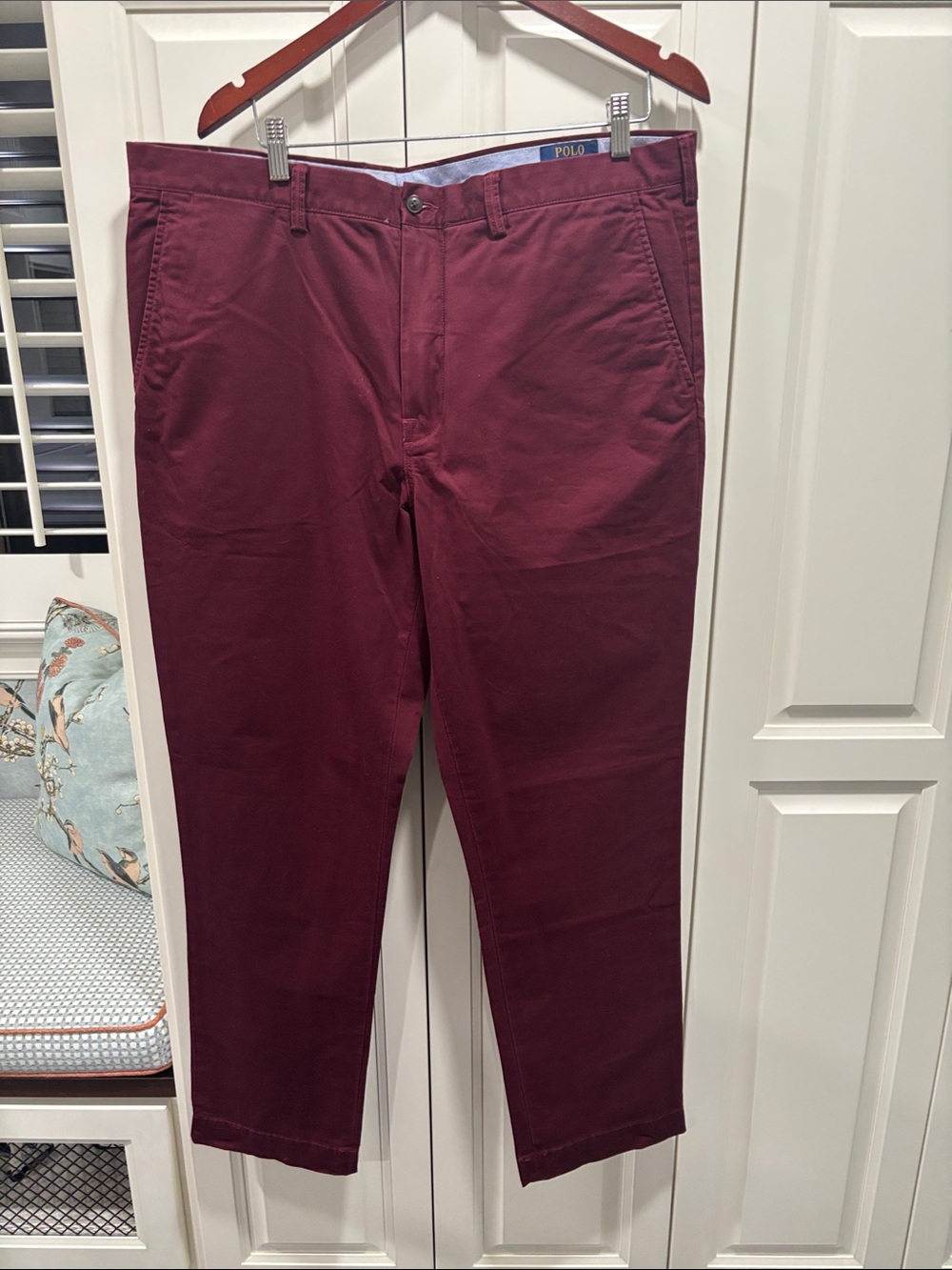 Polo by Ralph Lauren Men's Wine Red Chino Pants